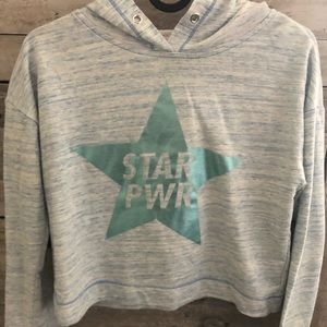 Almost New Girls Long Sleeve Hooded Shirt